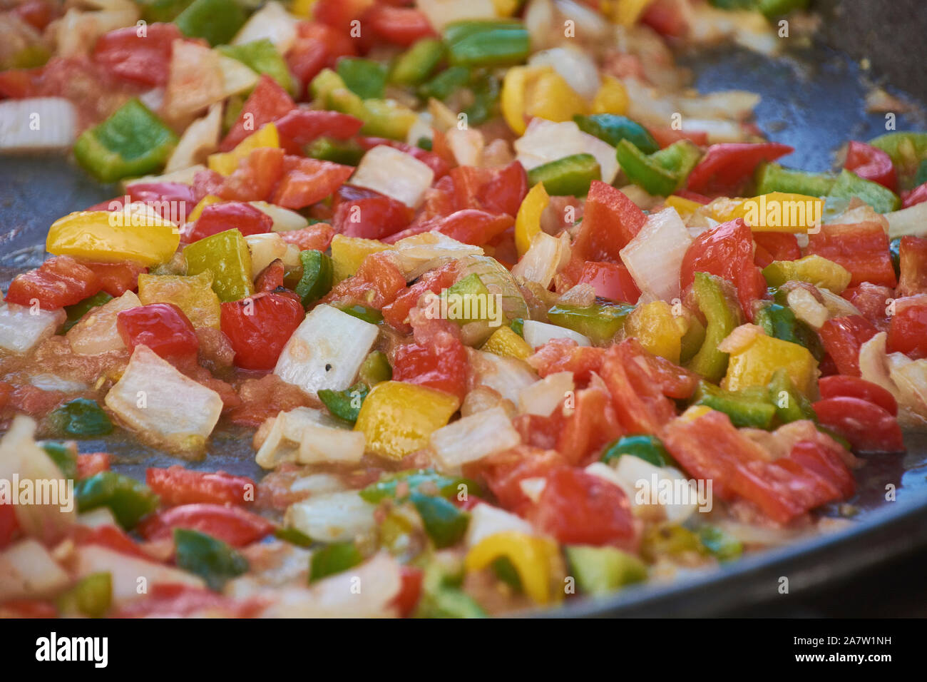 Stir-fried vegetables Stock Photo - Alamy