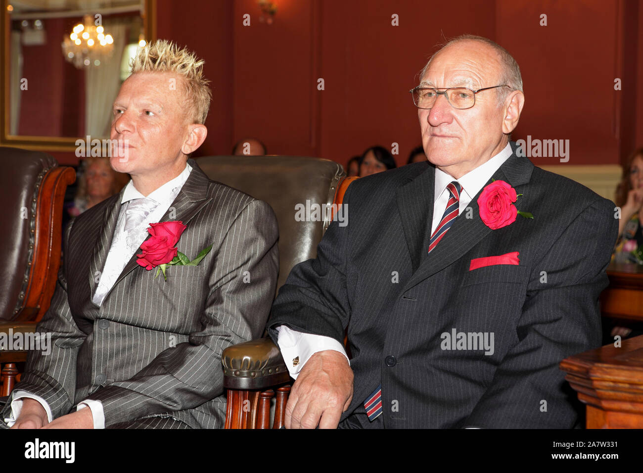 Gay wedding inside civic hall brighton hi-res stock photography and ...