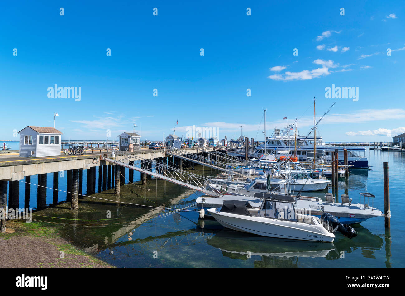 The harbor in Provincetown, Cape Cod, Massachusetts, USA Stock Photo