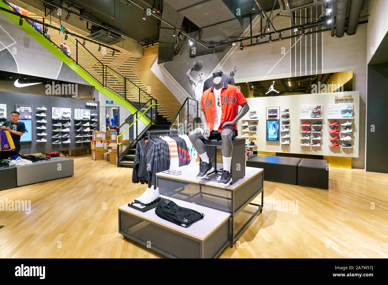 SHENZHEN, CHINA - CIRCA APRIL, 2019: interior shot of Nike store in  Shenzhen Stock Photo - Alamy