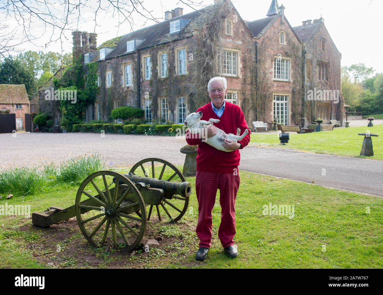 Sir Benjamin Slade at his home near Taunton. He is searching for a ...