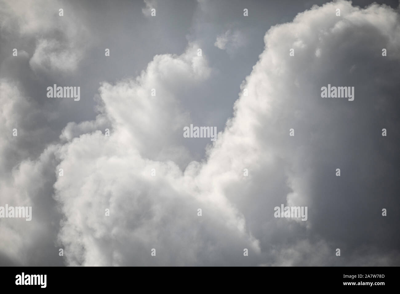Billowing clouds Stock Photo
