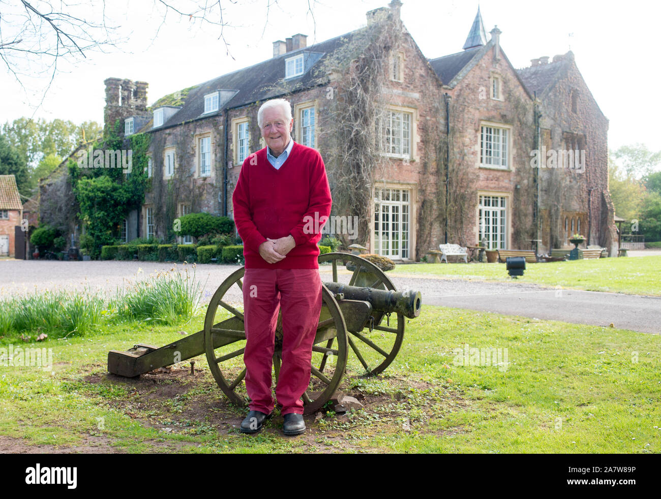 Sir Benjamin Slade at his home near Taunton. He is searching for a ...