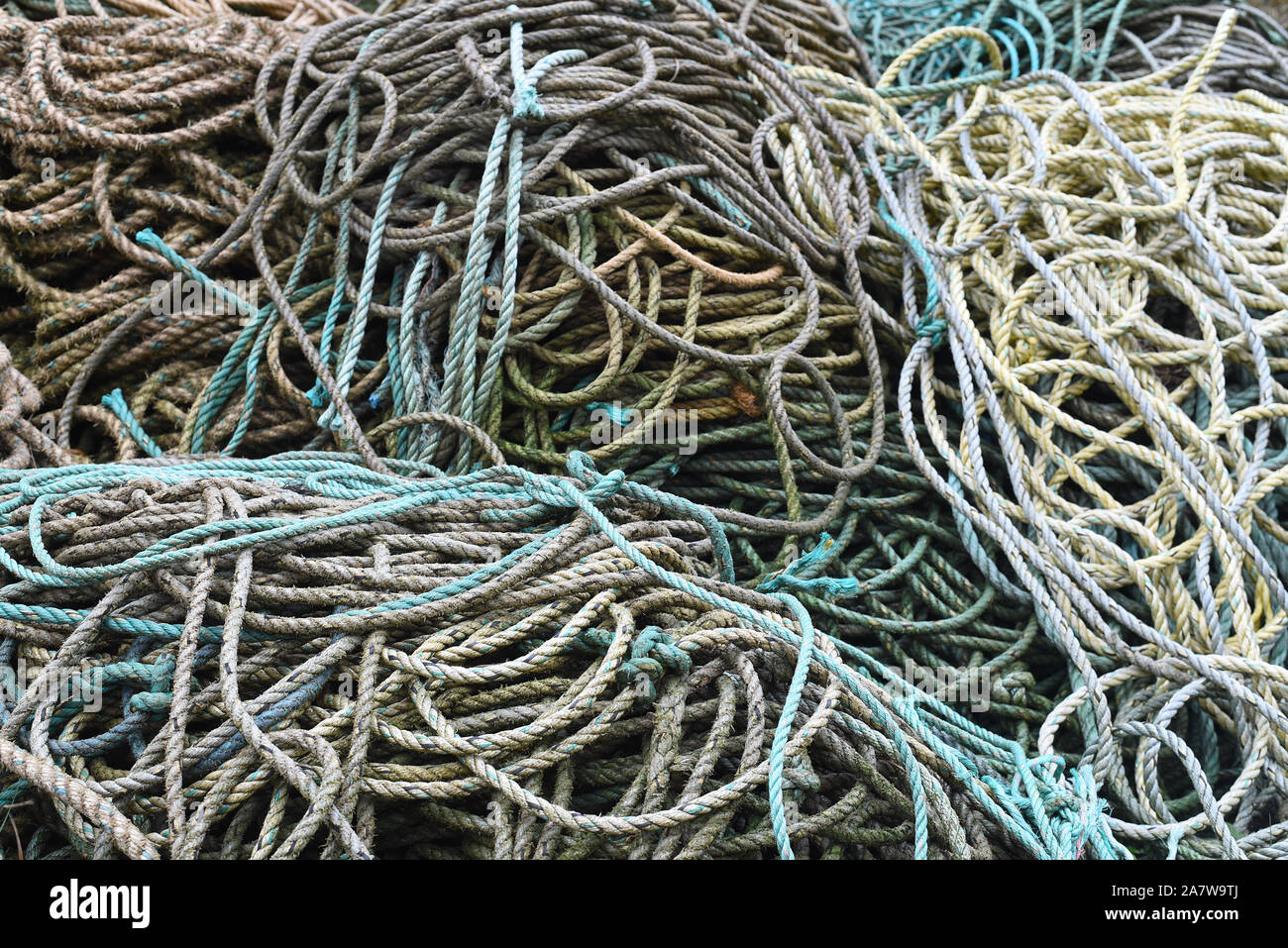 Fisherman Ropes Coils Of Rope High Resolution Stock Photography and Images - Alamy