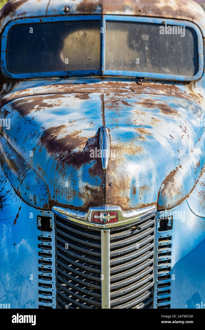 International Harvester classic truck, Vermont, USA. Stock Photo