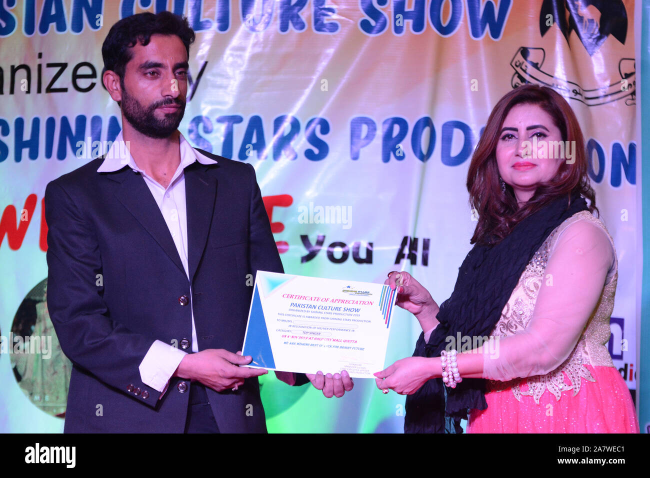 Miss Razwana QUETTA, PAKISTAN. Nov 04-2019: youth activist and Tv host Miss ...