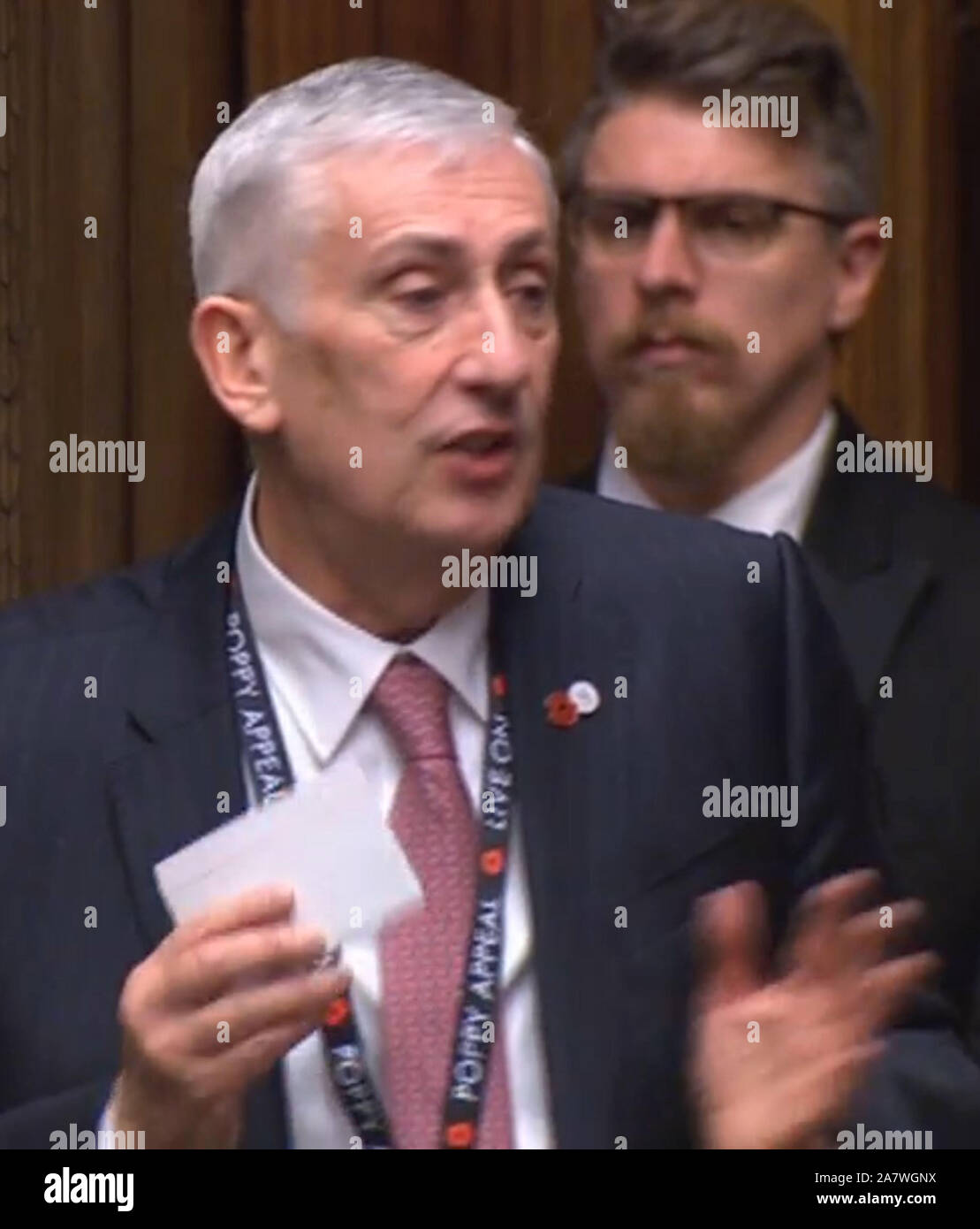 Sir Lindsay Hoyle speaking after becoming the new Speaker of the House ...