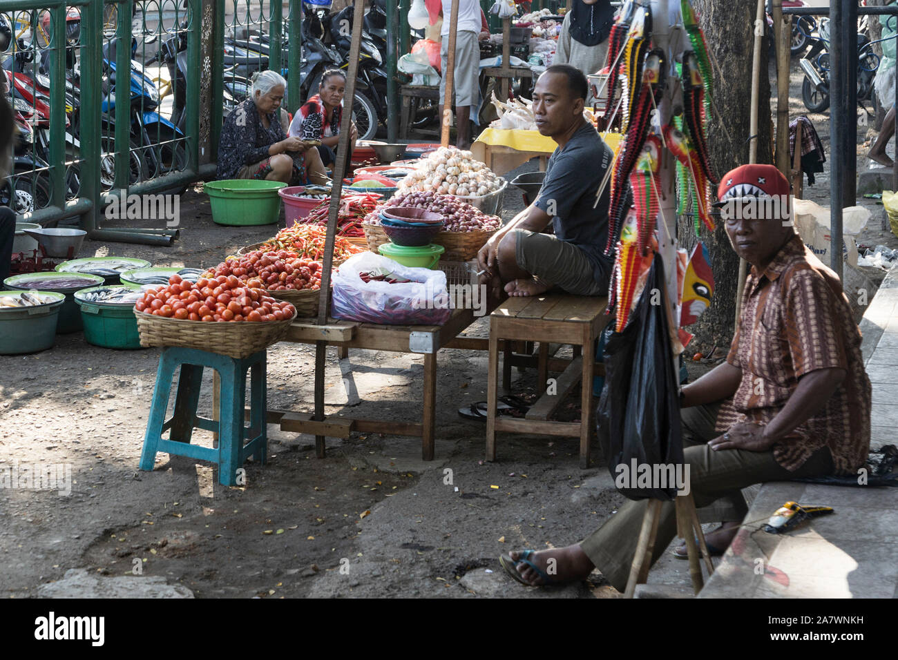 Farmer's Market in Banyuwangi or Banjuwangi,Java, Indonesia, Southeast Asia, Asia Stock Photo