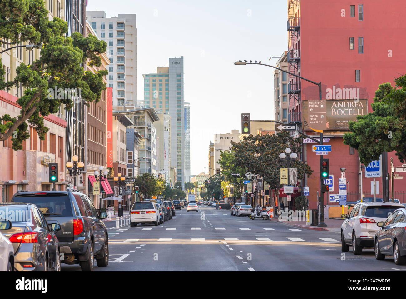 San Diego cityscape on a November morning. San Diego, California, USA. Stock Photo