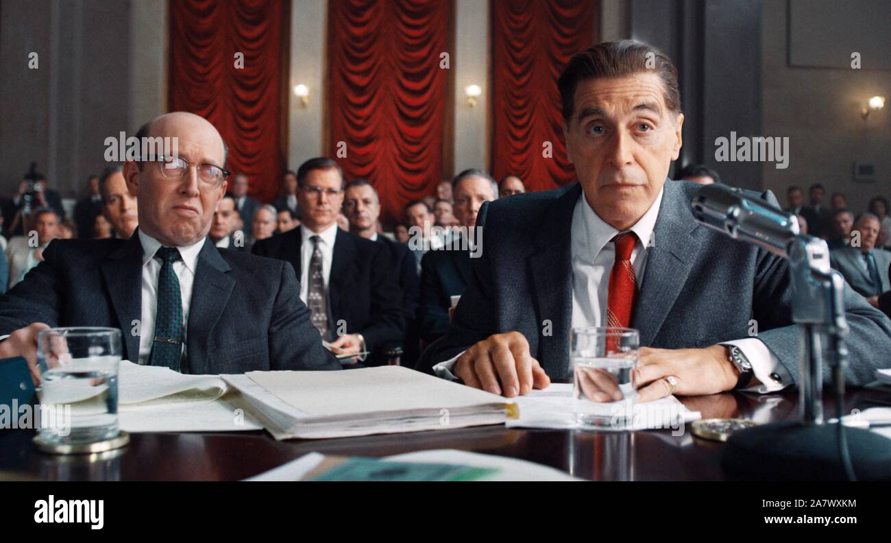 THE IRISHMAN, right: Al Pacino as Jimmy Hoffa, 2019. © Netflix