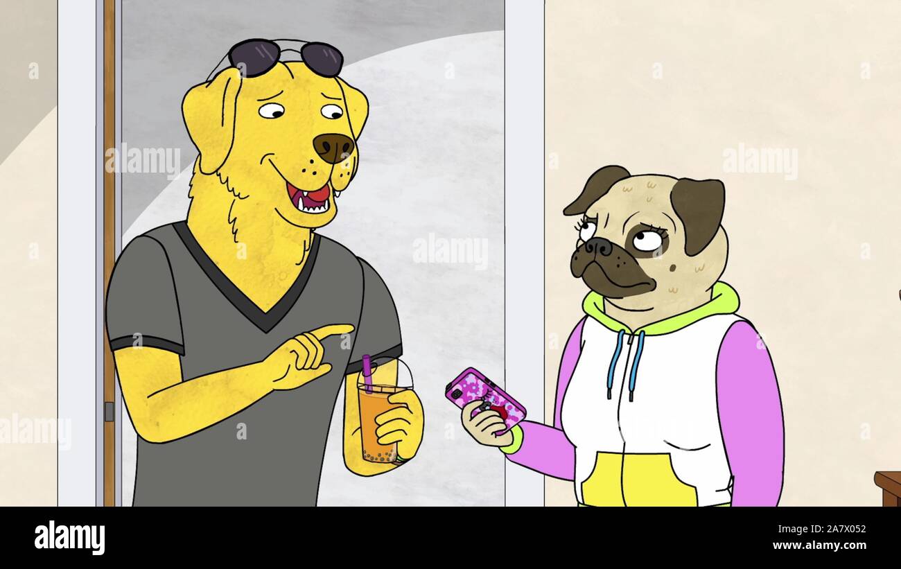 BOJACK HORSEMAN, from left: Pickles Aplenty (voice: Hong Chau), Mr.  Peanutbutter (voice: Paul F. Tomkins), (Season 6 / Part 2, Episode 611,  aired Jan. 31, 2020). photo: ©Netflix / Courtesy Everett Collection Stock  Photo - Alamy