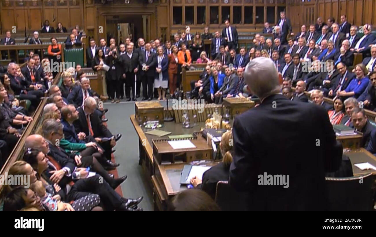 Sir Lindsay Hoyle speaking after becoming the new Speaker of the House ...