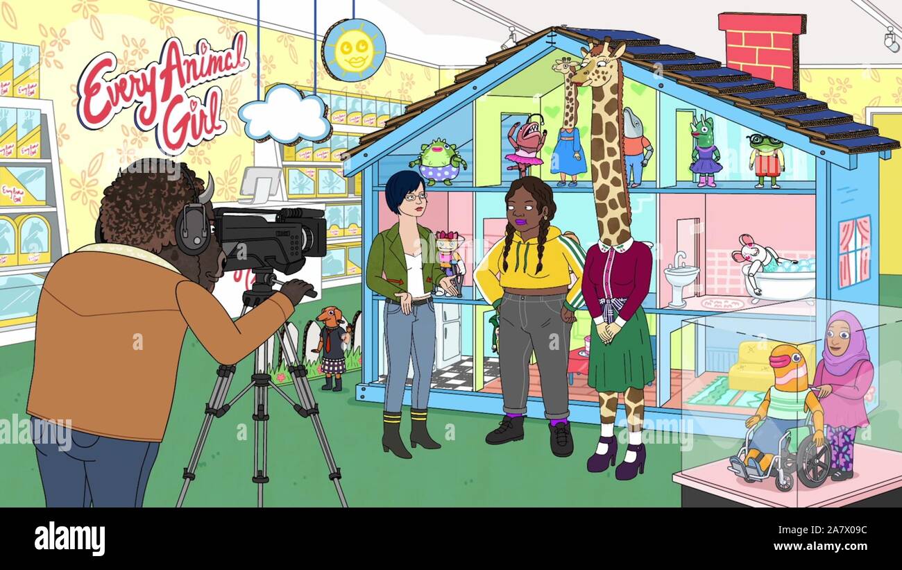 BOJACK HORSEMAN, from lefl Guy (voice Lakeith Stanfield), Diane Nguyen