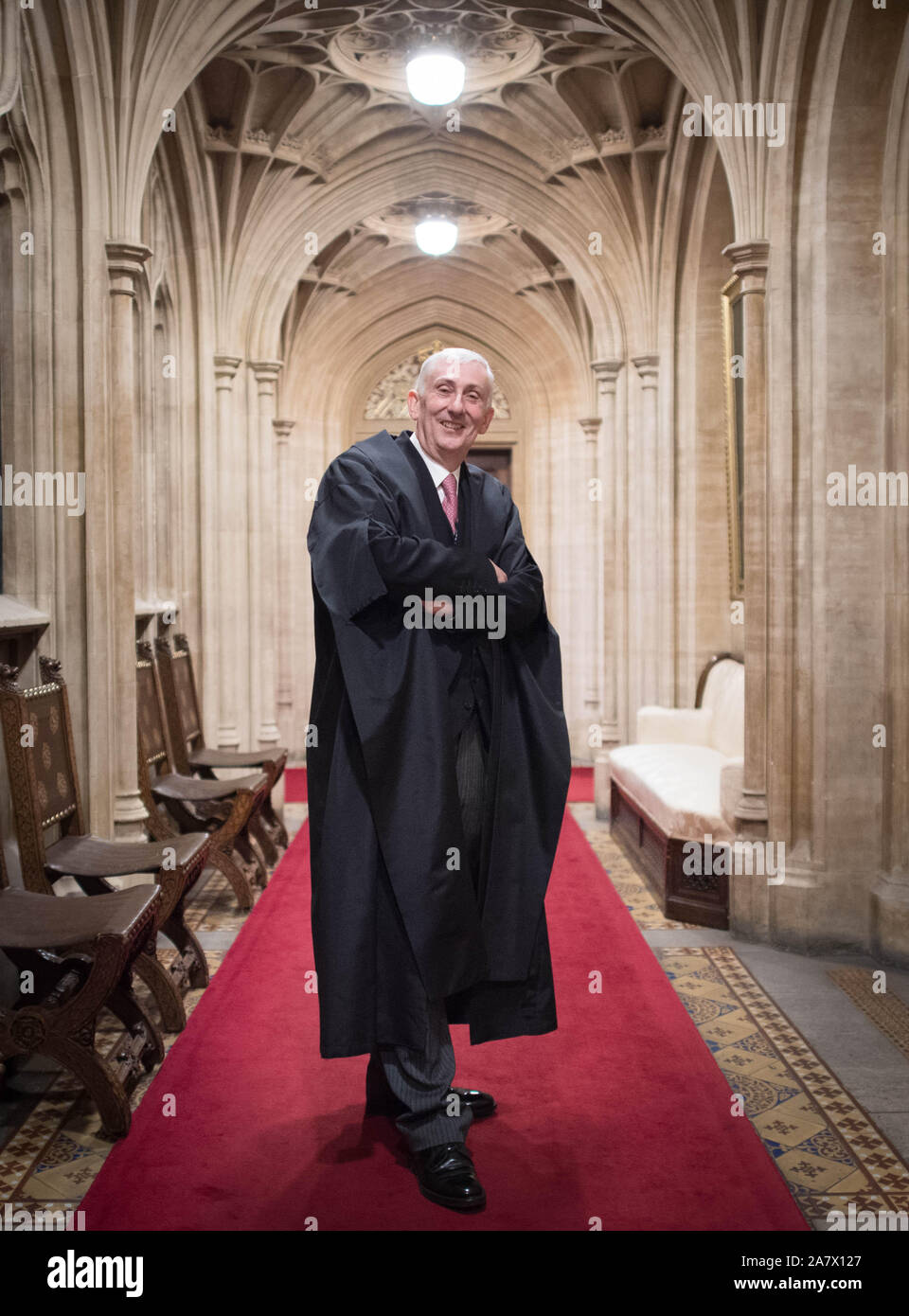 Sir Lindsay Hoyle in the House of Commons after becoming the new ...