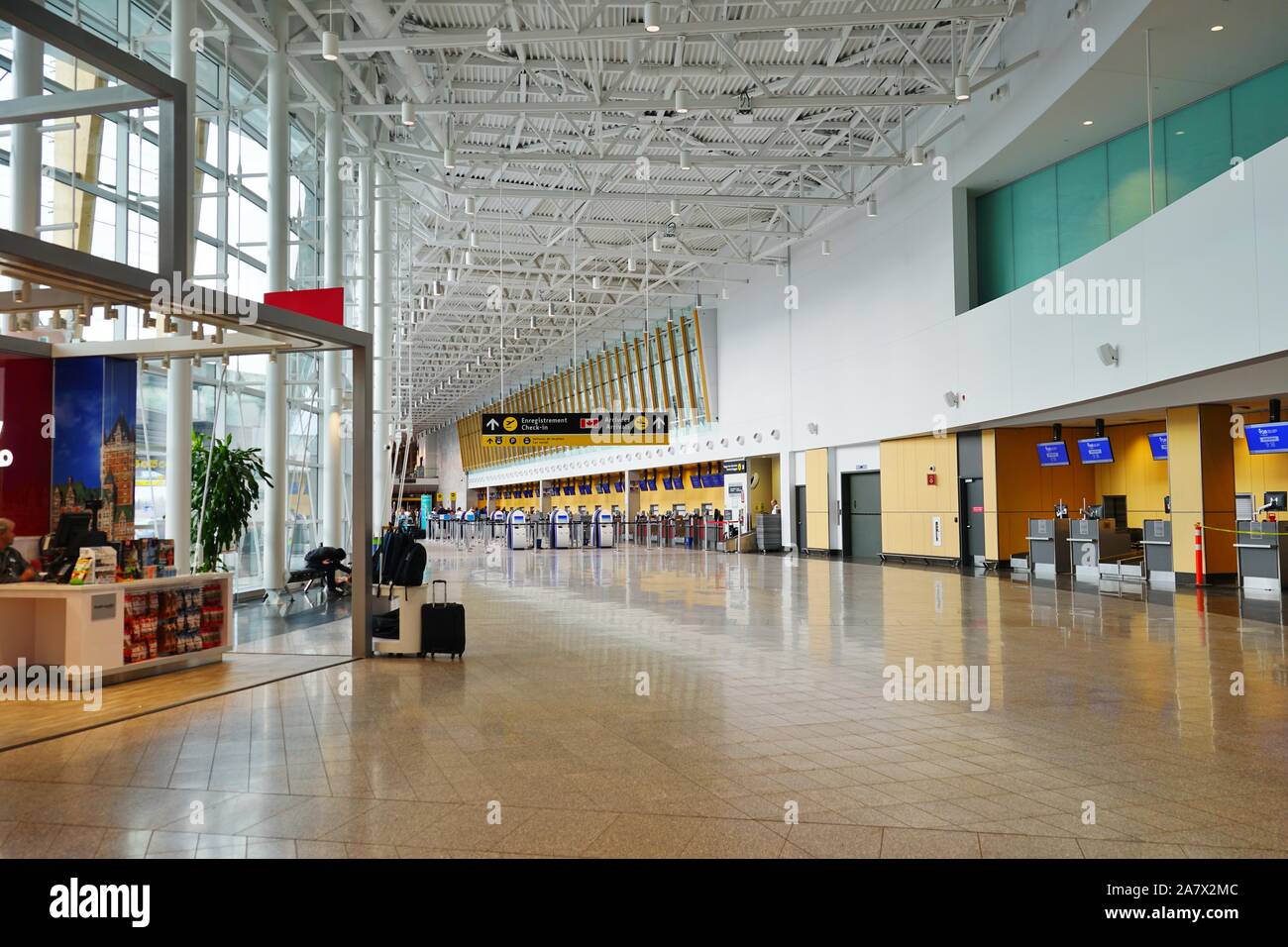 QUEBEC CITY, CANADA -2 NOV 2019- View of the Jean Lesage International  Airport (YQB) in Quebec City, Canada Stock Photo - Alamy