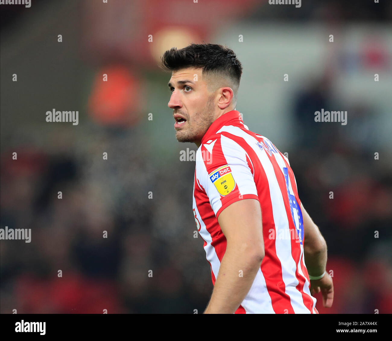 4th November 2019, Bet365 Stadium, Stoke-on-Trent, England; Sky Bet Championship, Stoke City v West Bromwich Albion : Danny Baath (6) of Stoke City  Credit: Conor Molloy/News Images Stock Photo