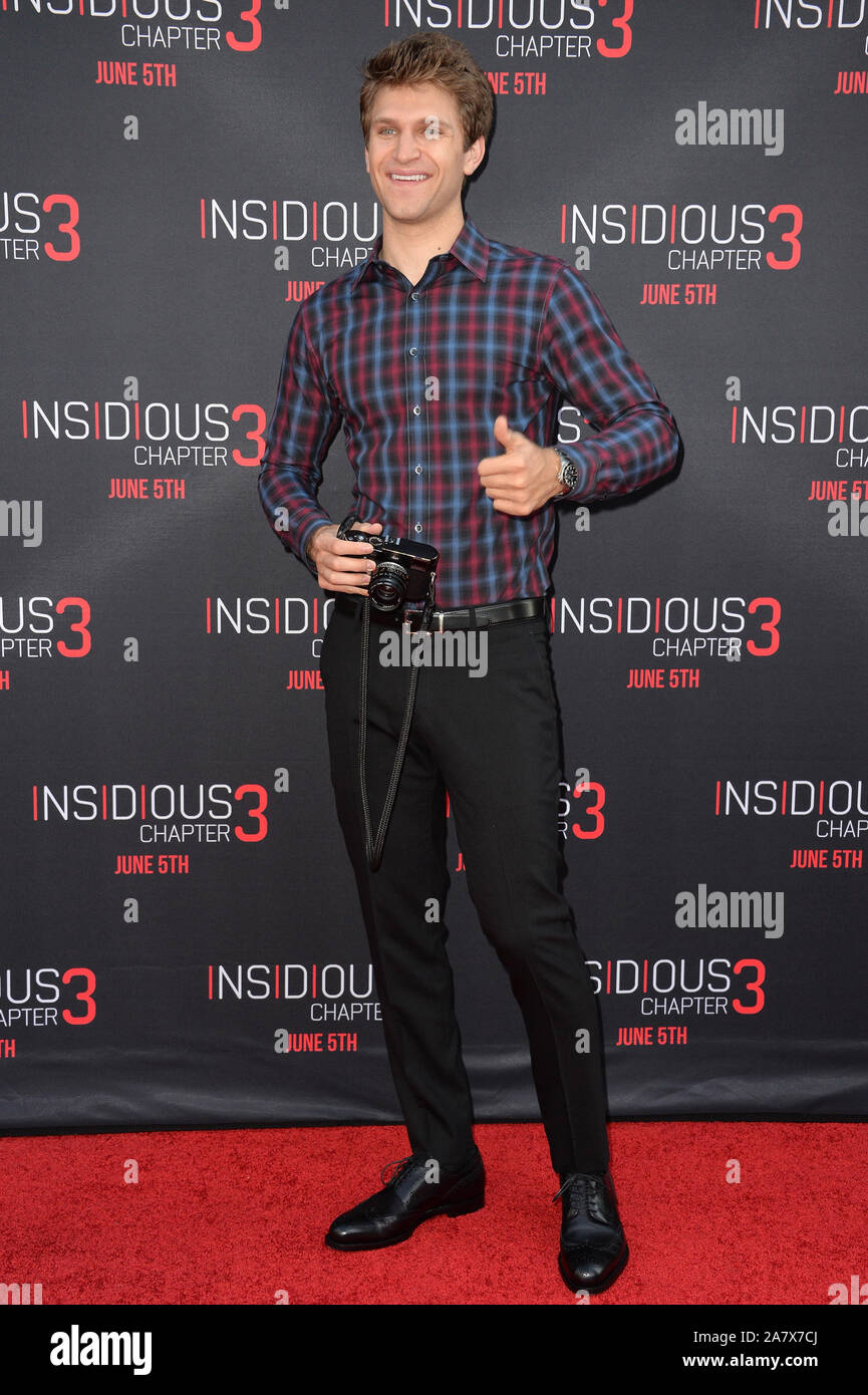 LOS ANGELES, CA - JUNE 10, 2015: OIC - FEATUREFLASH.COM - Keegan Allen at  the Insidious Chapter 3 Film Premier Hollywood Los Angeles 4th June 2015  Photo Paul Smith/FeatureFlash/OIC Call OIC 0203