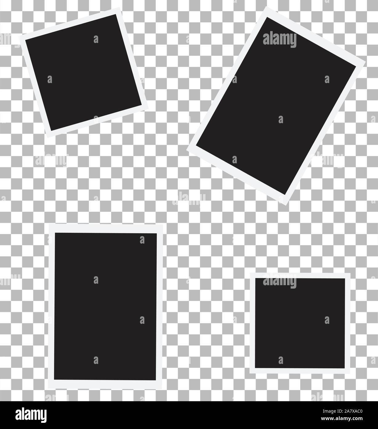 set of photo for your picture. photo frame sign. three blank retro