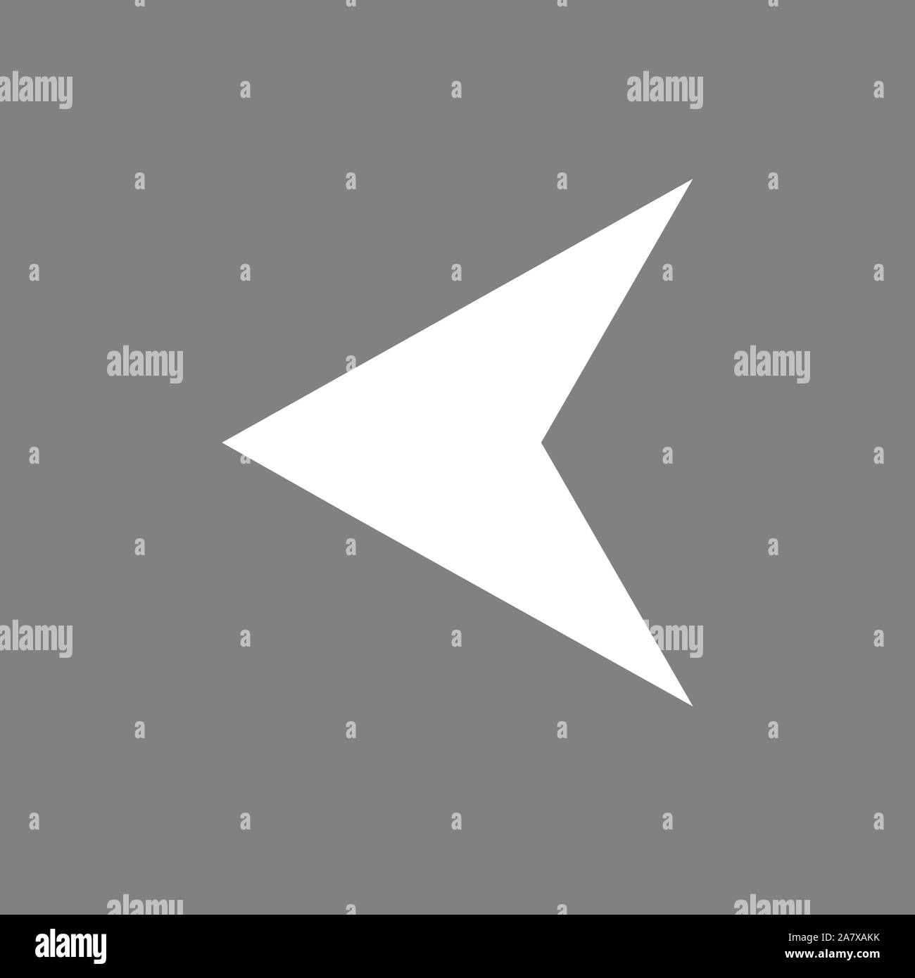 arrow navigator icon on white background. flat style. Arrowhead left icon for your web site design, logo, app, UI. arrow sign. arrow symbol. Stock Vector