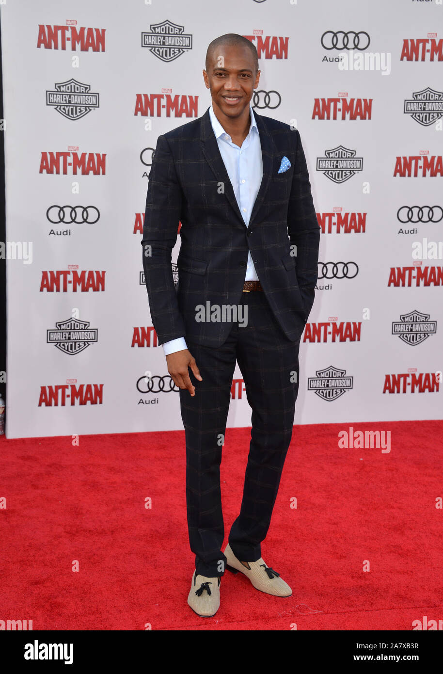LOS ANGELES, CA - JUNE 29, 2015: Actor J. August Richards at the world premiere of 'Ant-Man' at the Dolby Theatre, Hollywood. © 2015 Paul Smith / Featureflash Stock Photo