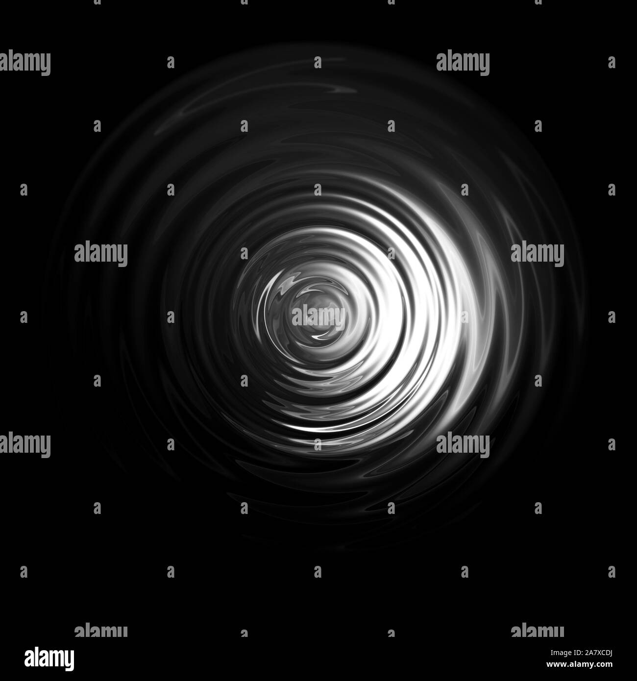 Light shining on white water ripple with black backdrop , abstract ...