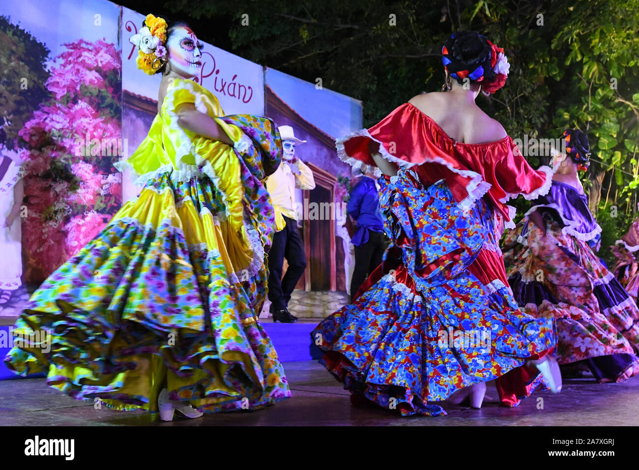 Mexican folk group dancing traditional mexican dances, Merida, Mexico