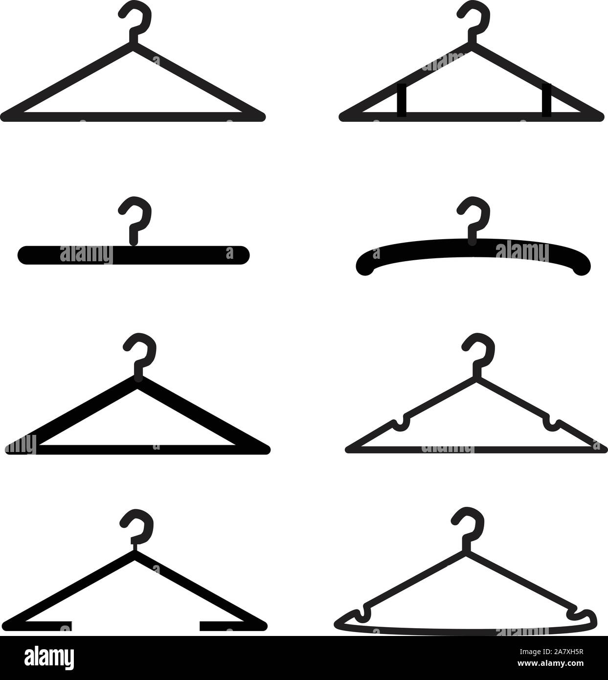 hanger icon on white background. flat style. hanger icon for your web site design, logo, app, UI. hanger symbol. Stock Vector