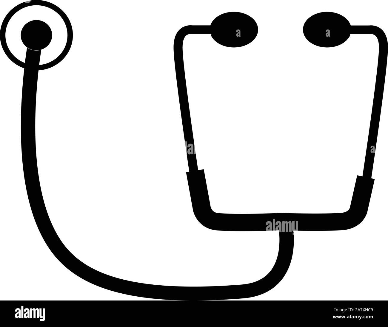 Stethoscope icon on white background. flat style. Stethoscope icon for