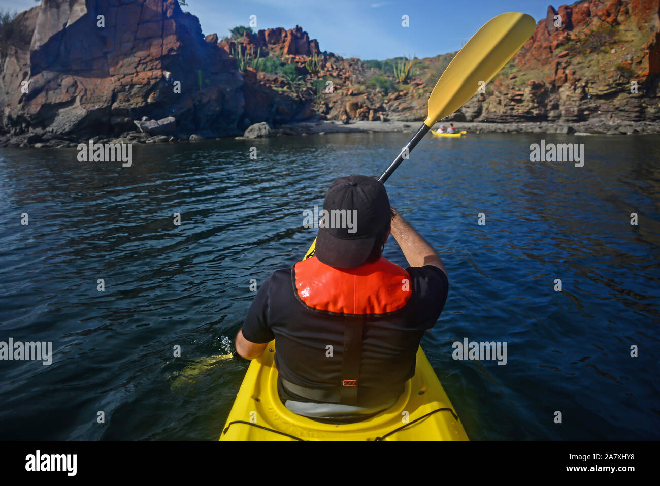 Kayaking in the Sea of Cortez, Baja California, Mexico Stock Photo Alamy