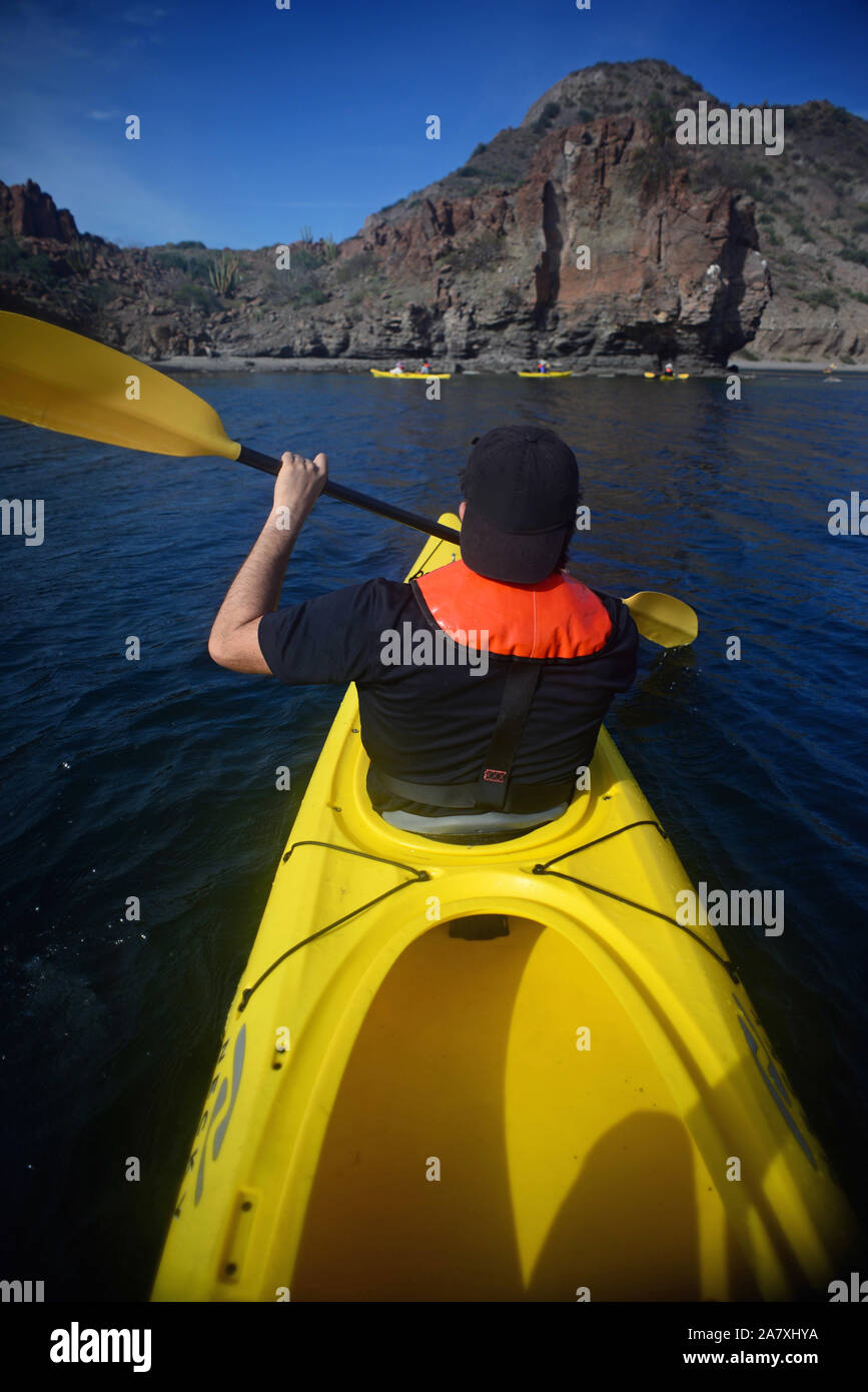 Kayaking in the Sea of Cortez, Baja California, Mexico Stock Photo Alamy