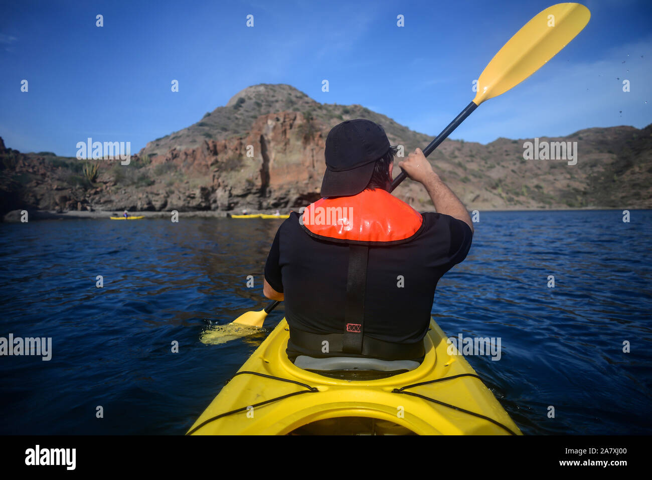 Kayaking in the Sea of Cortez, Baja California, Mexico Stock Photo Alamy