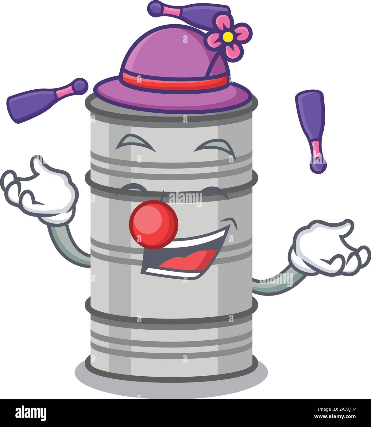 oil drum juggling in the cartoon shape Stock Vector Image & Art Alamy