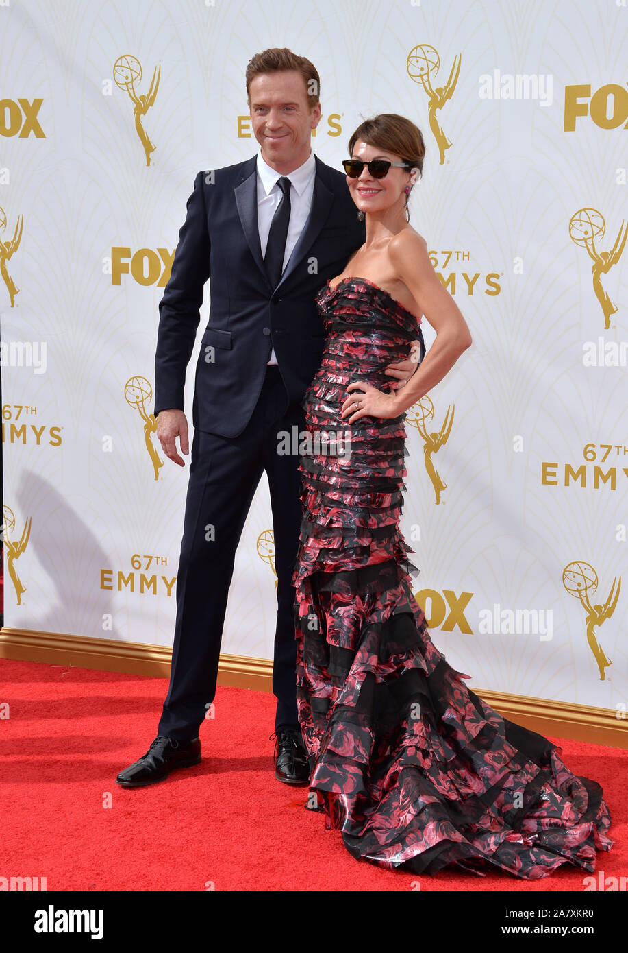 LOS ANGELES, CA - SEPTEMBER 20, 2015: Damian Lewis & actress wife Helen