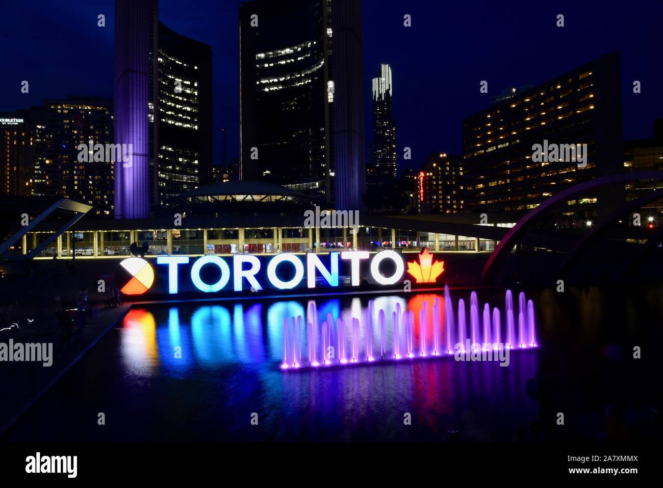 Iconic toronto sign city hall hi-res stock photography and images - Alamy