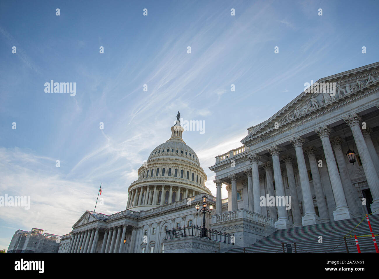 Capitol Hill in America Stock Photo