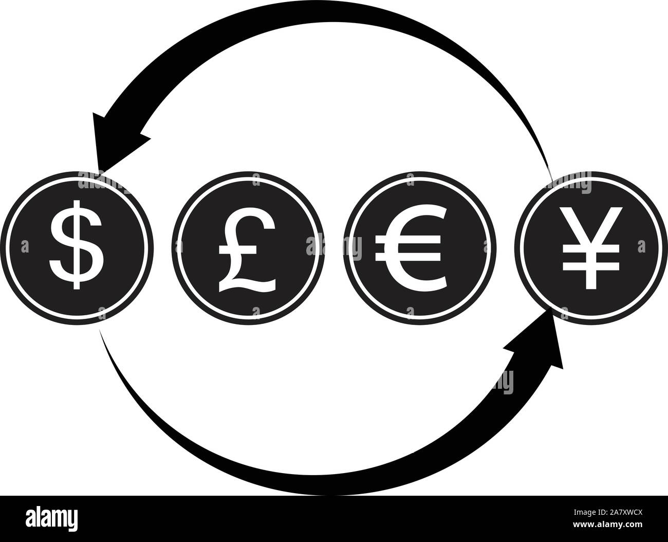 money transfer Icon, Money convert icon. Euro Dollar. Flat design style Stock Vector Image & Art