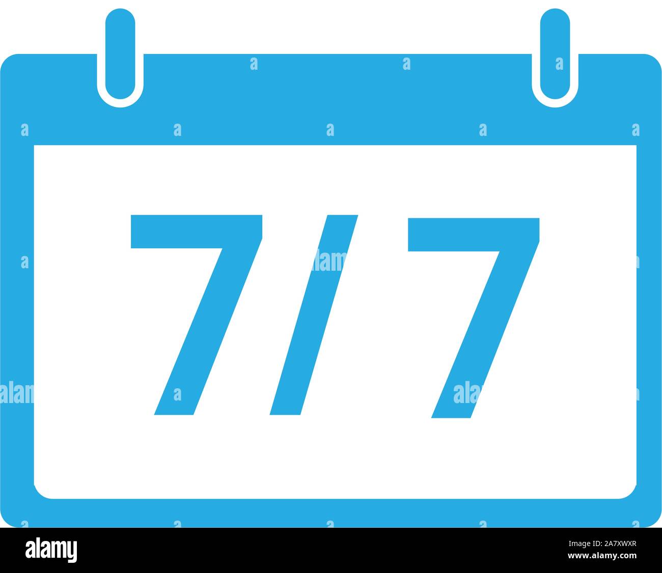 steady services seven days. Stock Vector