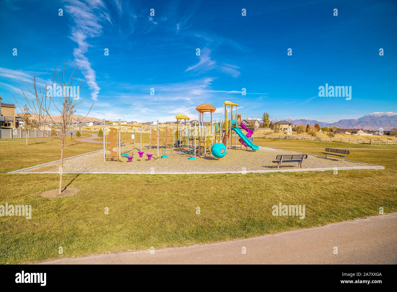 Equipped playground hi-res stock photography and images - Alamy