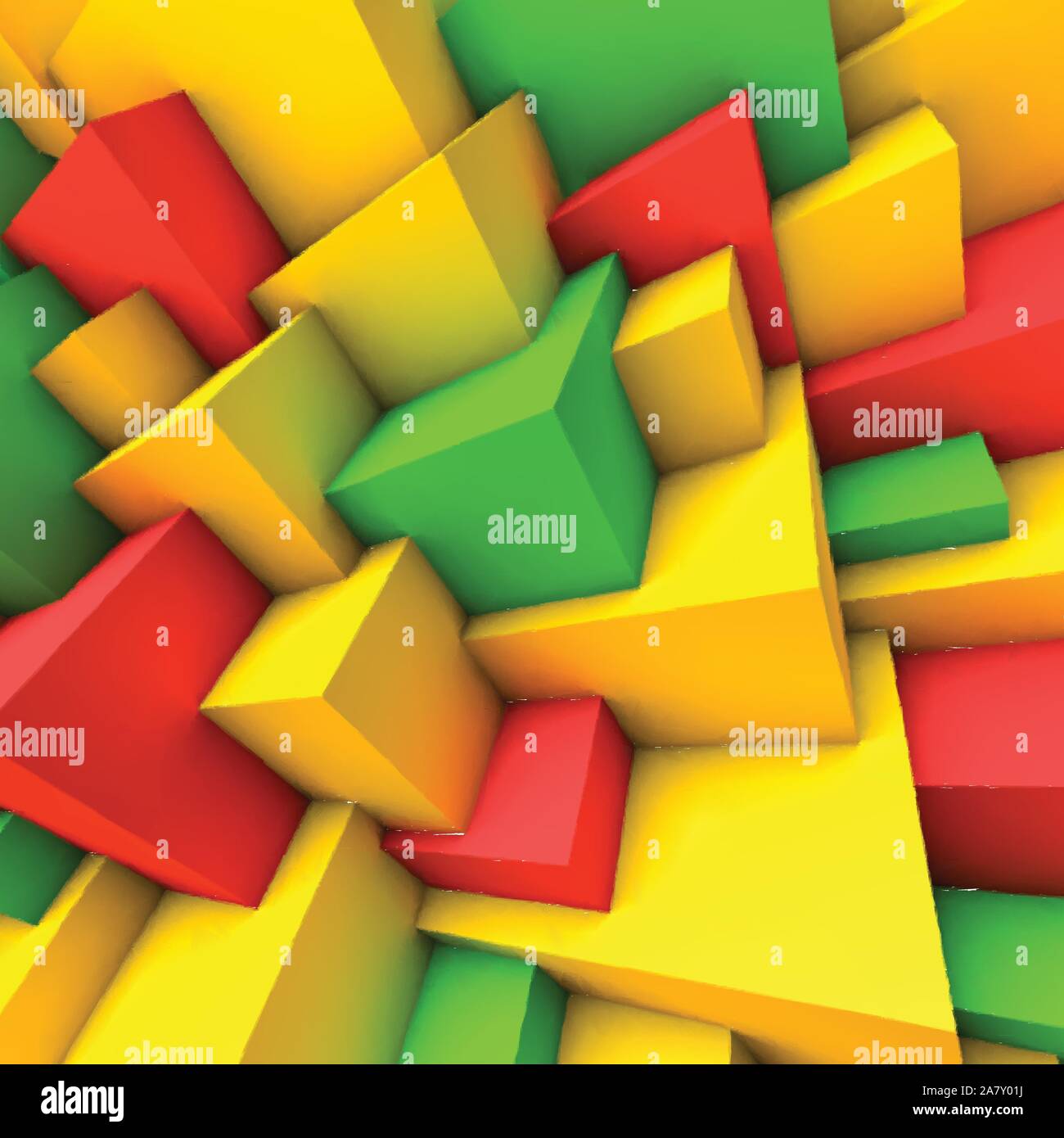 Abstract background with colorful cubes Stock Vector