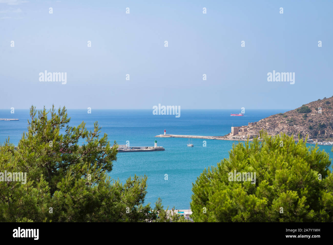 The harbour at Cartegena, Spain Stock Photo