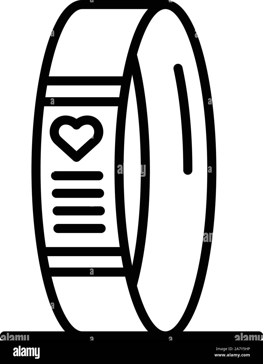 Fitness tracker icon, outline style Stock Vector Image & Art Alamy