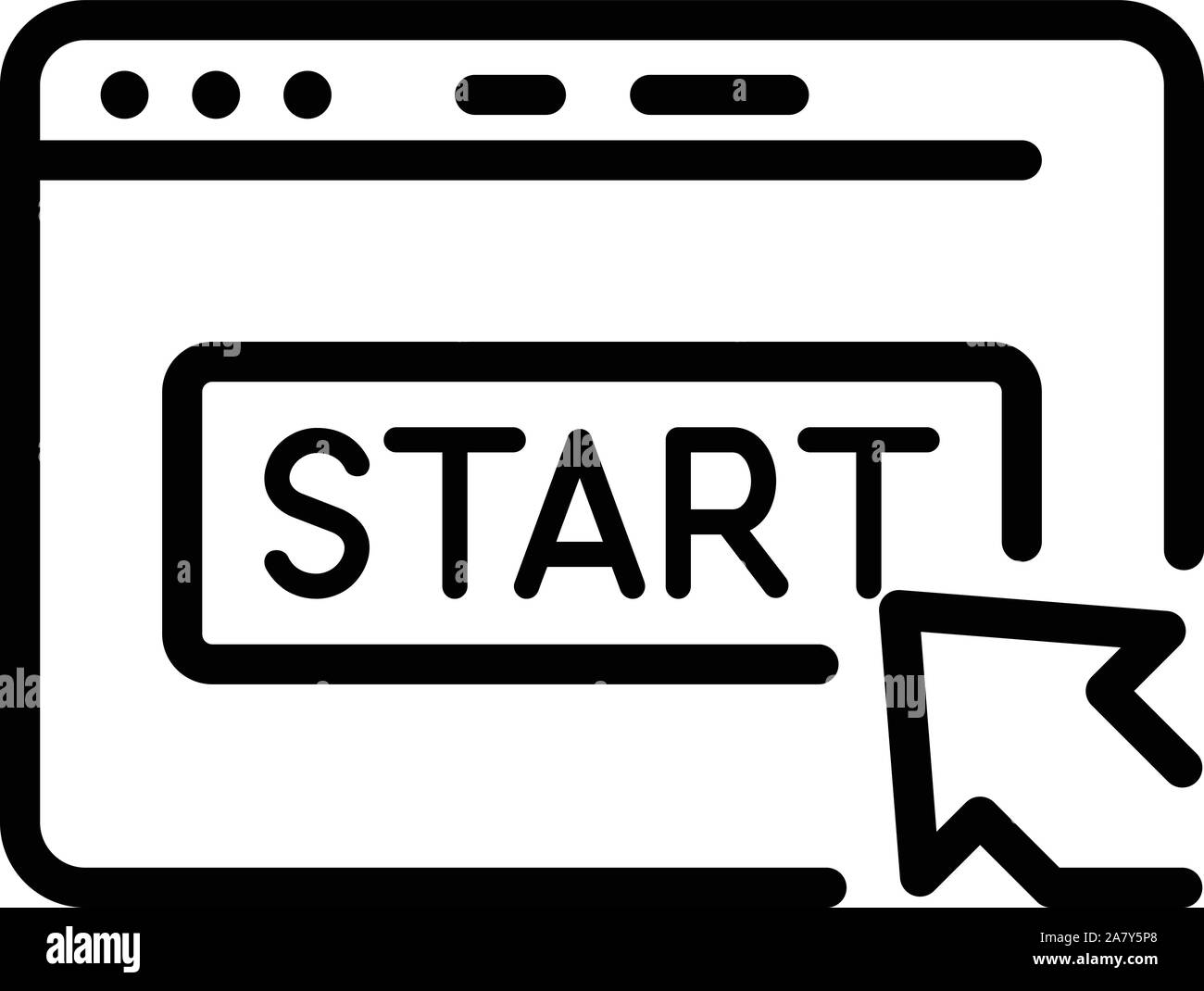 Startup webpage icon, outline style Stock Vector Image & Art - Alamy