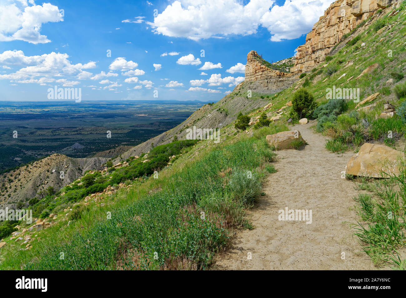 Montezuma Valley Overlook in Mesa Verde National Park, Colorado Stock