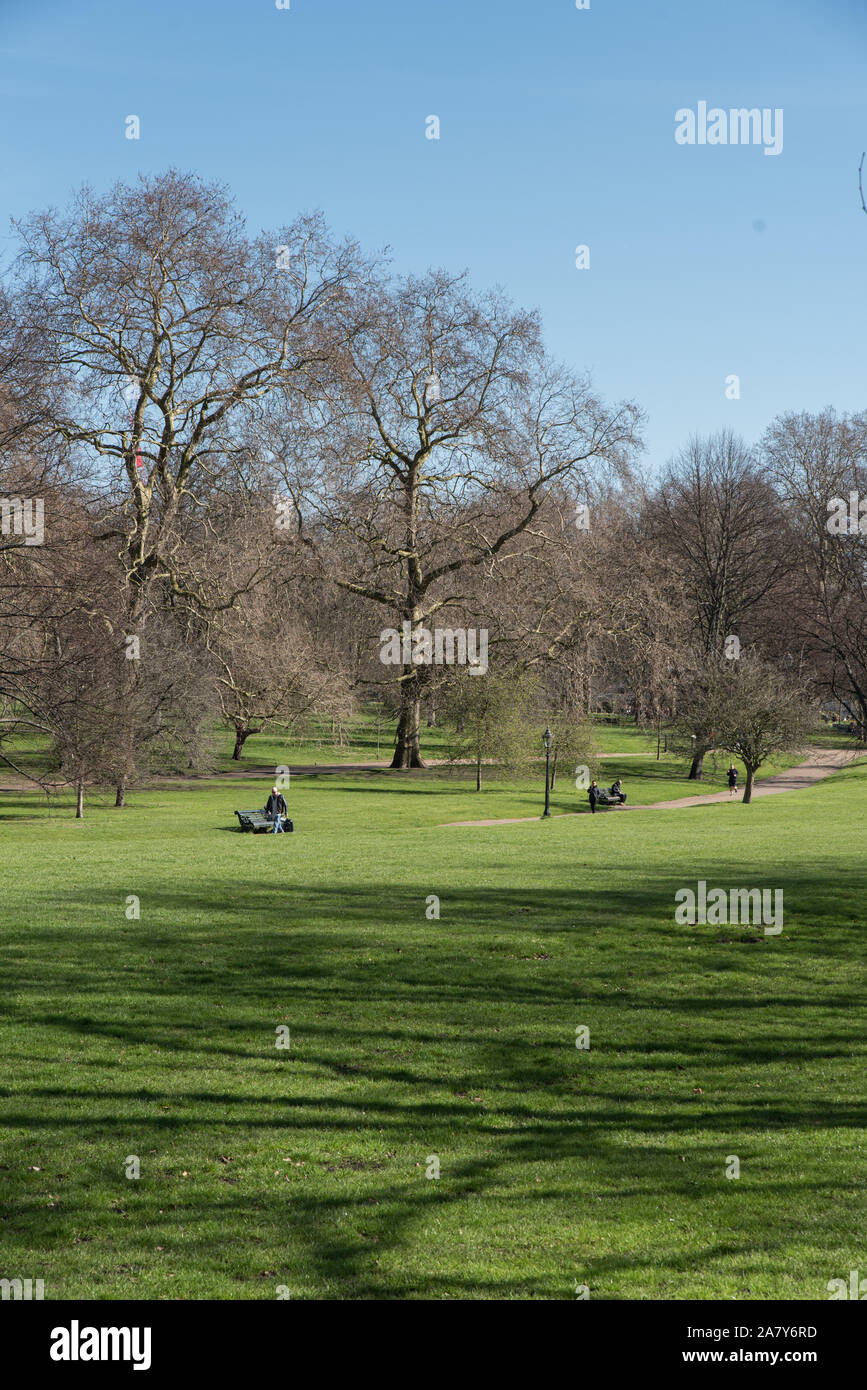Green Park, one of the largest in London is situated between Piccadilly ...
