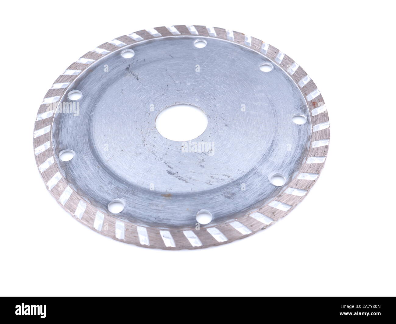 diamond cutting disc on a white background Stock Photo - Alamy