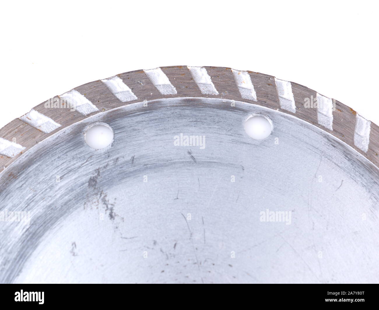 diamond cutting disc on a white background Stock Photo - Alamy