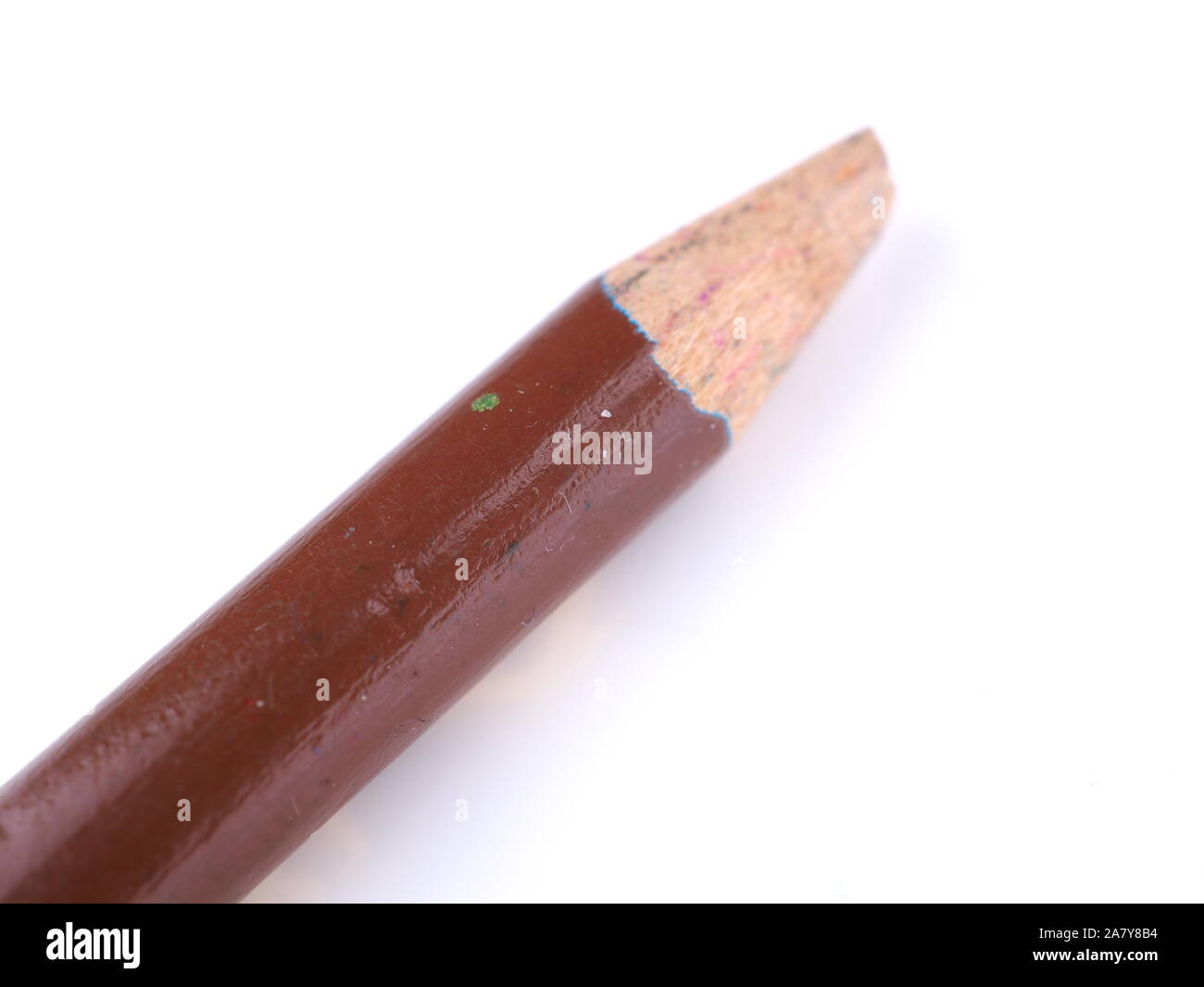 color pencil on a white background Stock Photo - Alamy