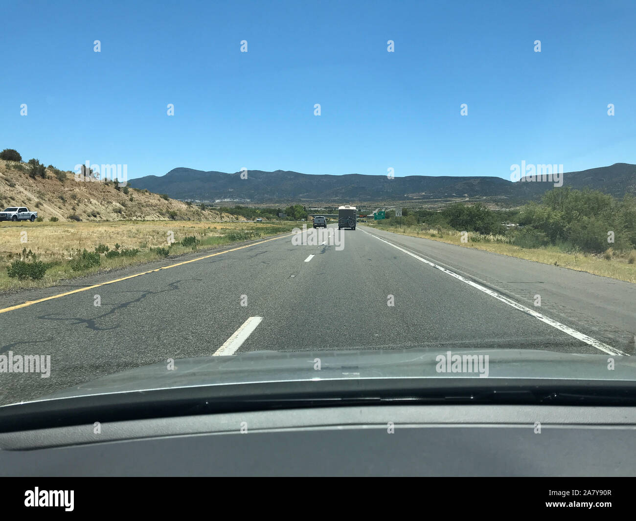 Interstate 17 heading north from Camp Verde, Arizona Stock Photo Alamy