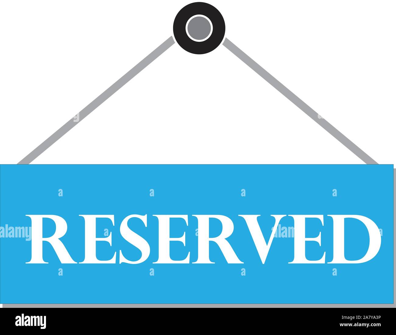RESERVED sign. Booking badge.RESERVED label on white background Stock ...