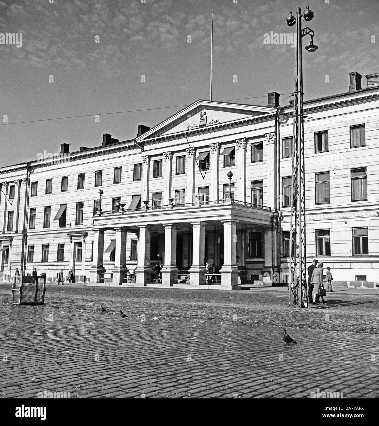 The Helsinki City Hall in September 1947 Helsingin kaupungintalo, syyskuu 1947. Stock Photo